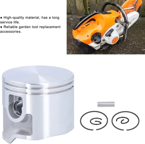Miniatura 2 de Fdit Kit de pistón y pistón, conjunto de pistón y pistón de 1.969 in compatible con sierras de corte TS410 TS420, piezas de repuesto para 4238 030