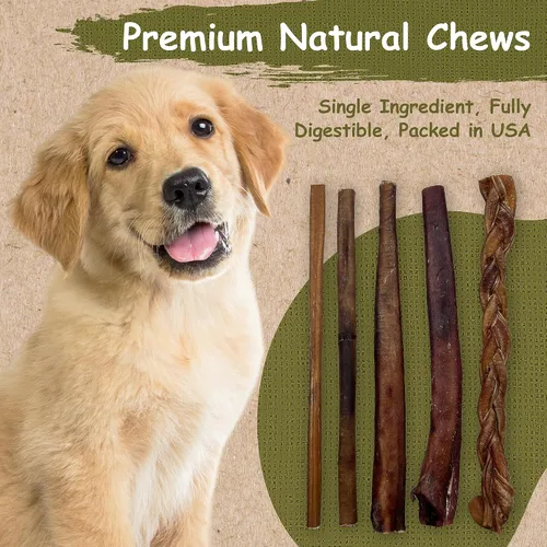 Miniatura 2 de Palitos masticables Bully estándar de 12 pulgadas por Top Dog Chews (paquete de 12)