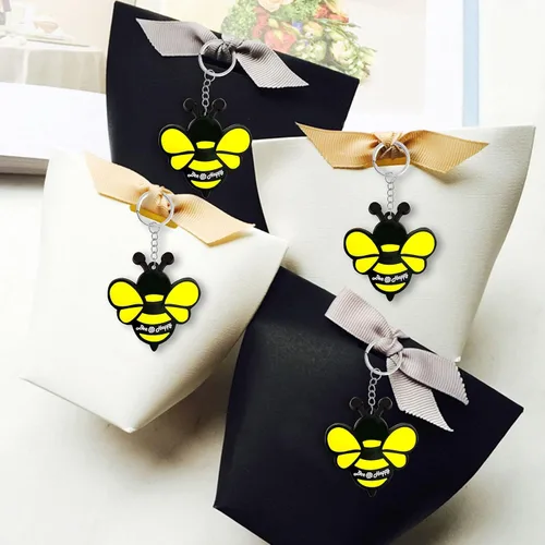 Miniatura 3 de Paquete de 24 bonitos llaveros para fiestas de abejas de miel, abejorro, mamá a abeja, Oh Babee, Baby to Bee baby shower, abeja adulta, abeja reina