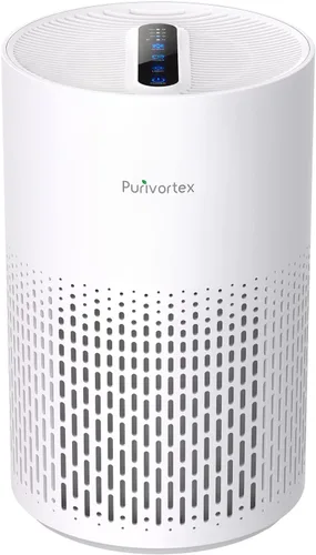 Purificadores de aire Purivortex para el hogar, filtro de aire HEPA silencioso para polen, humo, polvo, caspa de mascotas, olor, cabello, cubre