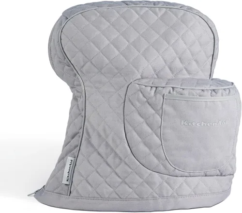 Miniatura 10 de KITCHENAID Funda ajustable para batidora de pie inclinable con bolsillo de almacenamiento, acolchada 100% algodón, 14.4 x 18 x 10 pulgadas, gris