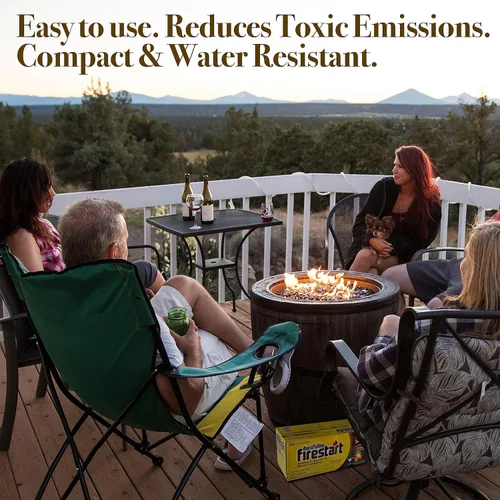 Miniatura 3 de Duraflame Iniciador de Fuego para Uso en Interiores y Exteriores - Troncos de Ignición Rápida para Barbacoa, Chimenea, Fogata y Campamentos