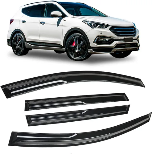Miniatura 11 de 4 unidades de protectores de lluvia para ventana lateral tintados ahumados diseñados para Kia Forte 2019 2020 2021 2022 2023 EX FE GT LINE LXS