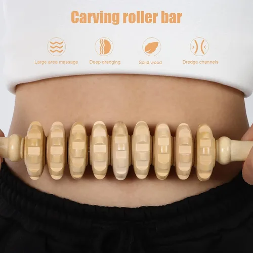 Miniatura 3 de Masajeador de madera para terapia de madera, herramientas de masaje para moldear el cuerpo, fascia, celulitis, músculos y abdomen, masajeador