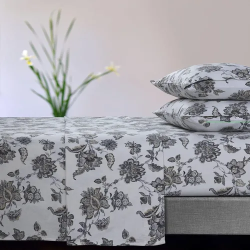 Miniatura 18 de Tribeca Living Sábanas de franela de algodón portugués tamaño King – Juego de sábanas de bolsillo profundo de 170 GSM para colchones de hasta 21 Ava