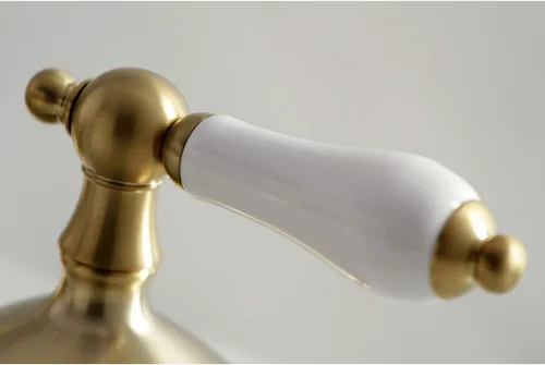 Miniatura 2 de Kingston Brass KS1167PL Grifo de baño extendido de 8 pulgadas, latón cepillado