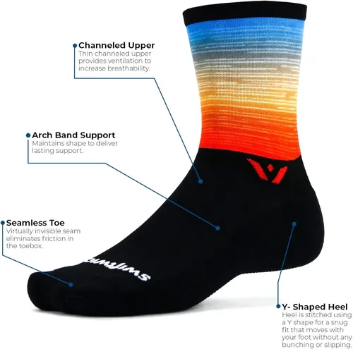 Miniatura 3 de Swiftwick Calcetines VISION SIX IMPRESSION Edición de Parques Nacionales, para correr, senderismo y ciclismo