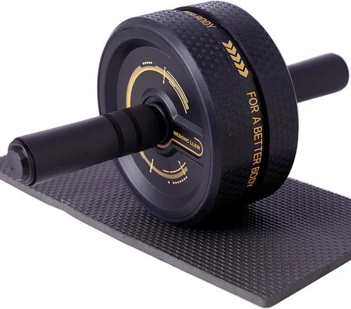 Rueda de rodillo abdominal. Rodillo de entrenamiento abdominal para hombres/mujeres, ruedas abdominales ampliadas a 3.4 pulgadas, banda de rodadura