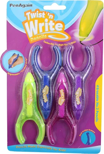 Miniatura 5 de PenAgain Twist 'N Write, set de 4 plumas de colores variados.