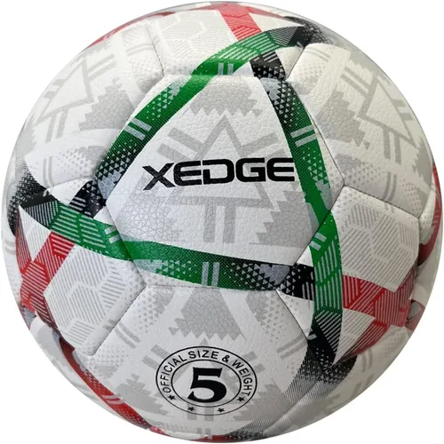 Miniatura 8 de XEDGE Balón de fútbol de tamaño oficial, pelota de entrenamiento de tamaño 5 para niñas, niños, jóvenes, adolescentes, adultos, cosida a máquina