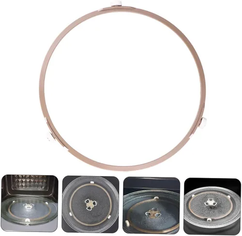 Miniatura 8 de Anillo giratorio para microondas, placa circular para microondas, anillo giratorio para placa, plástico resistente, instalación simple, suministros