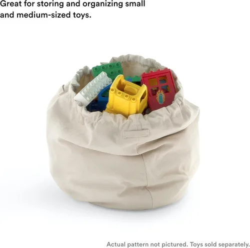 Miniatura 4 de Stokke MuTable Bolsa de algodón Bolsa de almacenamiento de juguetes para juguetes de tamaño pequeño a mediano Hecha de algodón suave, ligera