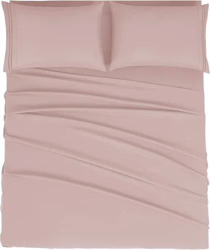 Miniatura 44 de Mejoroom Juego de sábanas de tamaño King – Sábanas y fundas de almohada de ropa de cama 1800 de lujo para hoteles – Sábana bajera con bolsillo