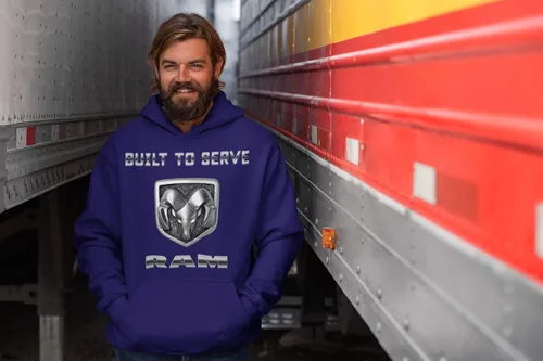 Miniatura 2 de Guts and Glory RAM, CONSTRUIDO PARA SERVIR RAM Trucks, sudadera con capucha Dodge Trucks