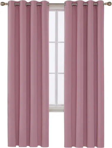 Miniatura 119 de Deconovo Cortina opaca, para oscurecer la habitación Gris claro