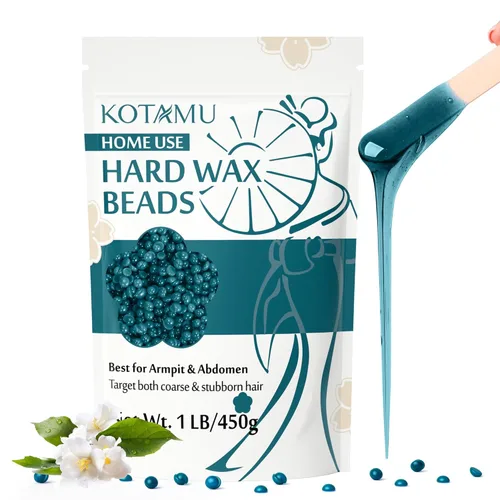 Miniatura 10 de KOTAMU - Perlas de cera dura para depilación - 1 lb, fórmula para piel sensible y cabello grueso, para todo el cuerpo, cara, pecho, espalda, Blanco