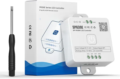 Miniatura 7 de SEZO SP636E Música de un solo color Bluetooth SPI LED controlador dinámico efecto de luz blanca para FCOB IC LED Strip Trabajo con panel táctil