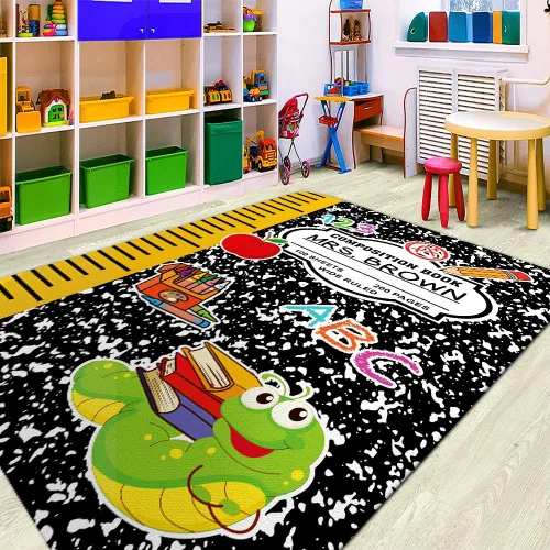 Miniatura 2 de Alfombras de composición personalizada para el aula para niños, alfombras para dormitorio, niñas, niños, alfombra pastel para aula, alfombra