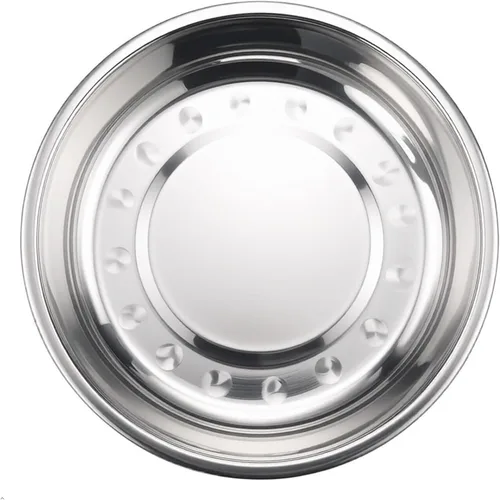 Miniatura 9 de Paquete de 4 platos de camping de metal de acero inoxidable, platos de cocina
