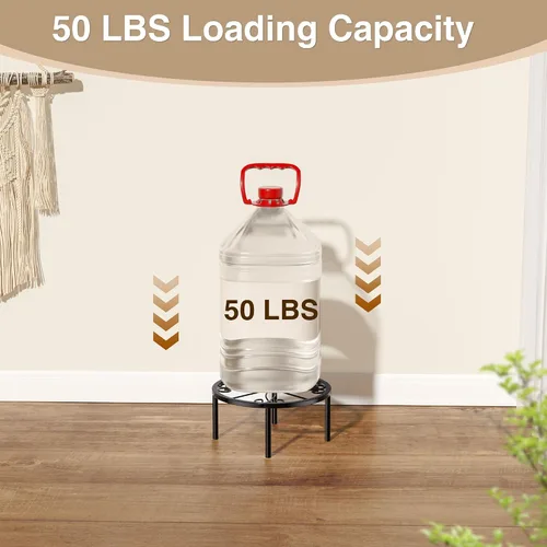 Miniatura 4 de Soporte para plantas de 7.9 pulgadas, 1 PIC, soporte para macetas de metal, para interiores, alto, 3.5 pulgadas, estante elevador de plantas