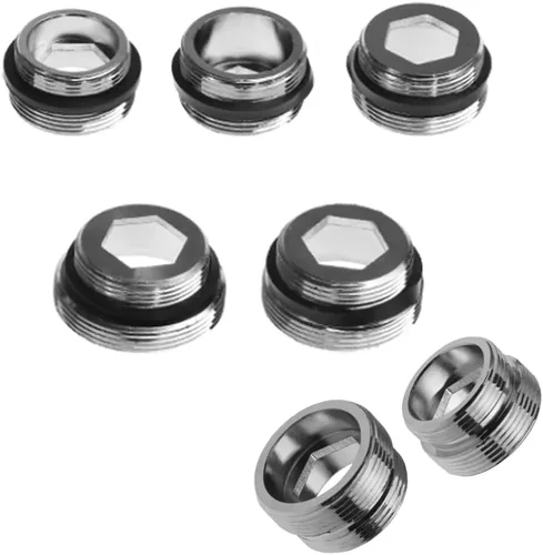 Miniatura 6 de Aireador adaptador de grifo purificador de agua, 0.866 in, NPT macho de transferencia a rosca macho, conector de grifo aireador para baño cocina