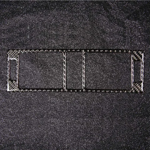 Miniatura 9 de Ajuste de panel de ventilación de aire A/C, fibra de carbono, consola central, cubierta de salida de aire, ajuste para clase C W204 05-12