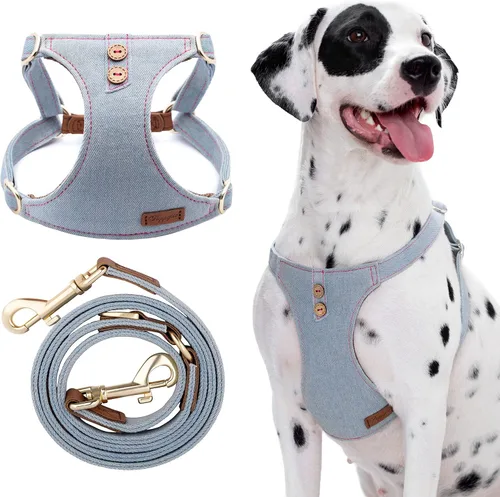 Miniatura 12 de Arnés para Perro, Arnés Sin Tirones para Perros y Conjunto de Correa Multifunción para Perros Medianos Caminata Fácil Diaria Chaleco Arnés