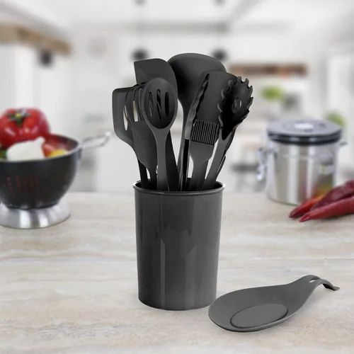 Miniatura 7 de Megachef Tool - Juego de utensilios de cocina, 12 piezas, color negro