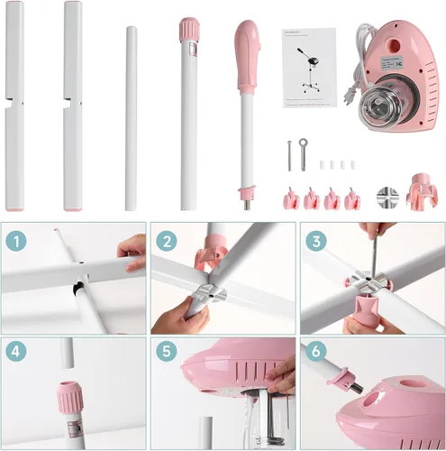 Miniatura 7 de Vaporizador Facial Profesional, Vaporizador Facial sobre Ruedas, Vaporizador para Esteticistas con Más Vapor para Hidratación y Humectación, Altura