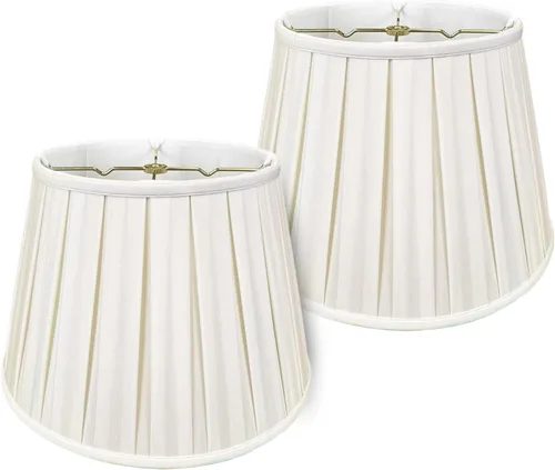 Miniatura 14 de Royal Designs, Inc. Empire English Pleat Lamp Shade, BSO-724-14BG, 10 x 14.5 x 10, Beige