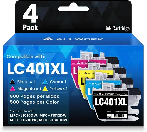 Miniatura 8 de LC401XL LC401 MFC-J1010DW Cartuchos de tinta de alto rendimiento para impresora Brother LC401XL Cartucho de tinta compatible con impresora Brother