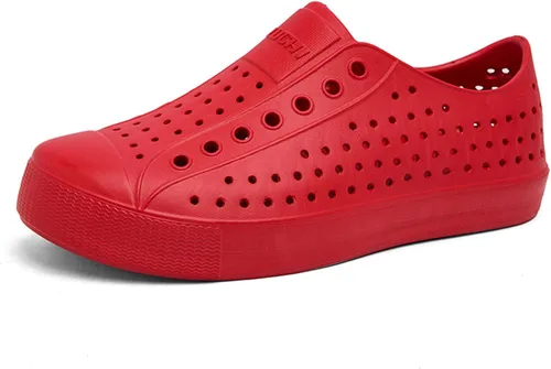 Miniatura 14 de FLIOZY Zuecos de jardín impermeables para hombres y mujeres, zapatos ligeros y transpirables de EVA sin cordones, cómodos y antideslizantes, calzado
