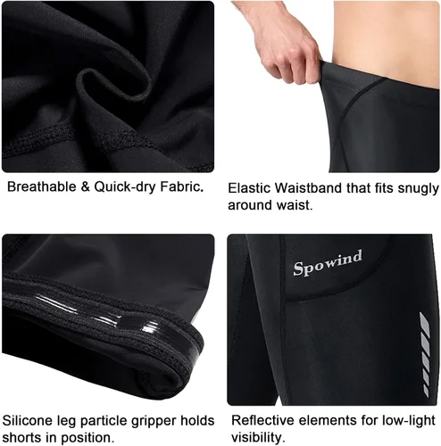 Miniatura 4 de Men's Cycling Shorts Padded Biking Cycle Clothes Bike Riding Pants Bicycle Mountain Bike Wear UPF 50+