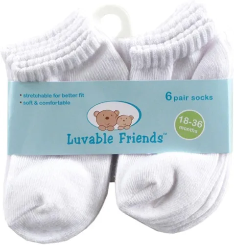 Miniatura 18 de Luvable Friends Conjunto de calcetines unisex para bebé recién nacido y bebé