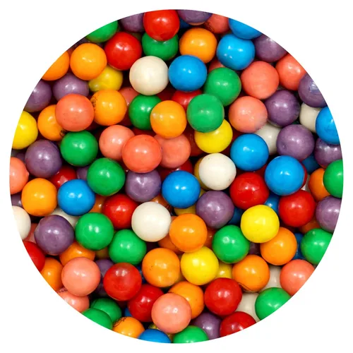 Miniatura 3 de Bolas de chicle para máquina de chicle, mini bolas de goma de mascar de 0.5 pulgadas, aprox. 560 piezas, bolsa a granel de 2 libras, bolas de goma