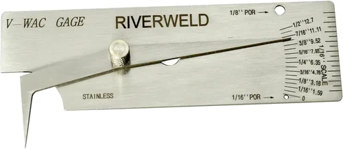 Miniatura 6 de RIVERWELD V-WAC Calibre de soldadura única Medidor de profundidad de hoyo Calibre de soldadura de inspección Calibradores de rosca Medidores