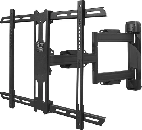 Kanto Soporte de pared articulado de movimiento completo PS350 para televisores de 37 a 60 pulgadas | Perfil bajo y extensión de 22 pulgadas | Negro