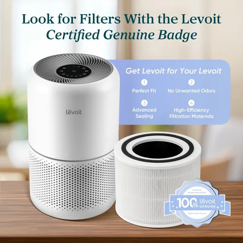 Miniatura 5 de LEVOIT Core300-P - Purificador de aire para alergias en el hogar, pelo de mascotas en dormitorio, cubre hasta 1073 pies cuadrados por 56 W, motor