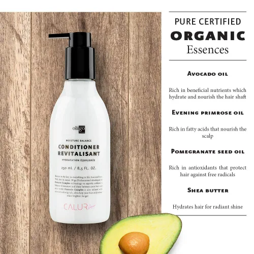 Miniatura 4 de OLIGO PROFESSIONNEL - Acondicionador Calura Moisture Balance - Hombres y Mujeres - Sin parabenos - Para cabello graso - Promueve la longevidad