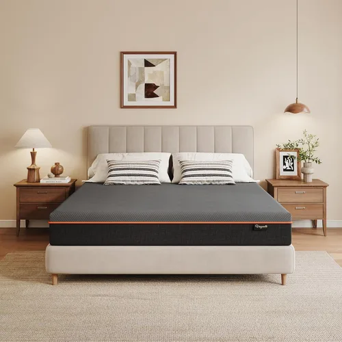 Miniatura 9 de Vesgantti Colchón Full, colchón de espuma viscoelástica de gel de 8 pulgadas para noches frescas y alivio de presión, sensación suave media
