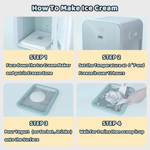 Miniatura 2 de JoyMech Máquina de Helado Enrollado, Máquina de Helado Enrollado, Sartén Sweet Spot, Placa Fría Instantánea, Ideal para Hacer Helado Enrollado