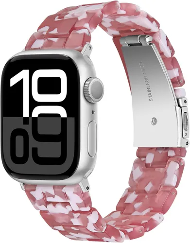 Miniatura 24 de Miimall Women Resin Bands for Apple Watch Series 10 9 8 7 6 5 4 3 2 1 Ultra SE Colorful Dressy Cute Classy Lightweight Comfort 38mm 40mm 41mm 42mm