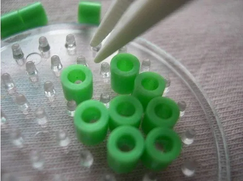 Miniatura 6 de ZHONGJIUYUAN 50 unidades de clip de plástico para fusibles cuentas, cuentas de fusible de Hama/perlas de hierro y joyería accesorios pinzas