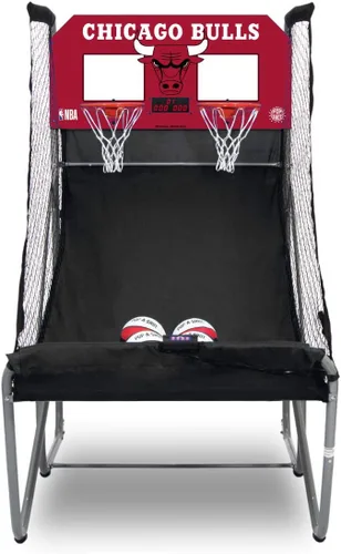 Pop-A-Shot - Home Dual Shot Arcade Basketball Game with NBA Graphics l Sensor Scoring l 16 Game Modes l 7 Balls l Foldable Storage l for All NBA Fans