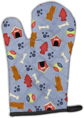 Miniatura 109 de Caroline's Treasures BB2732OVMT Dog House Collection Border Collie - Guante de horno grueso resistente al calor para sartenes calientes y horno