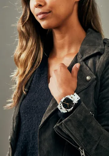 Miniatura 5 de NIXON Time Teller - Reloj analógico de moda de acetato resistente al agua para mujer (esfera de reloj de 1.457in, correa de acetato de 0.787in)