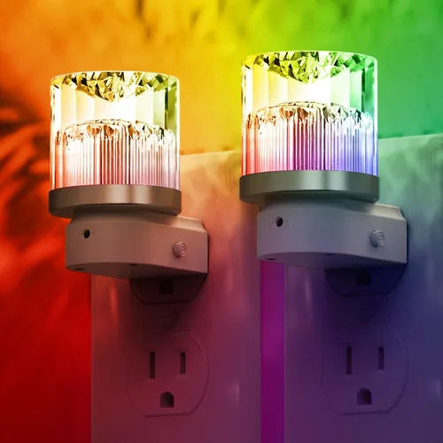 Miniatura 12 de L LOHAS LED - Luces nocturnas enchufables en la pared, temperatura de color ajustable 3000K/4000K/5000K, luz nocturna de burbujas con sensor