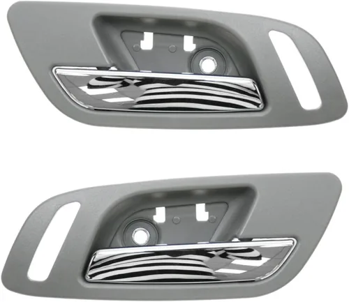 Miniatura 62 de TRQ Juego de 2 manijas de puerta interior trasera cromada y cachemira para Chevy GMC