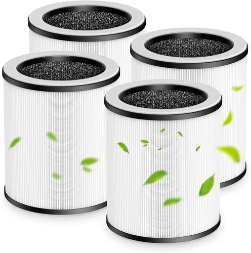 Miniatura 42 de Filtro de repuesto HE401 para purificador de aire Shark 4 compatible con purificador de aire con ventilador Shark 4 HE400, HE401C, HE401NP, HE402