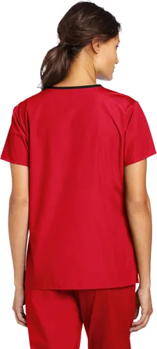 Miniatura 2 de WonderWink Charlie Uniformes médicos de 5 bolsillos, con cuello en Y para mujer